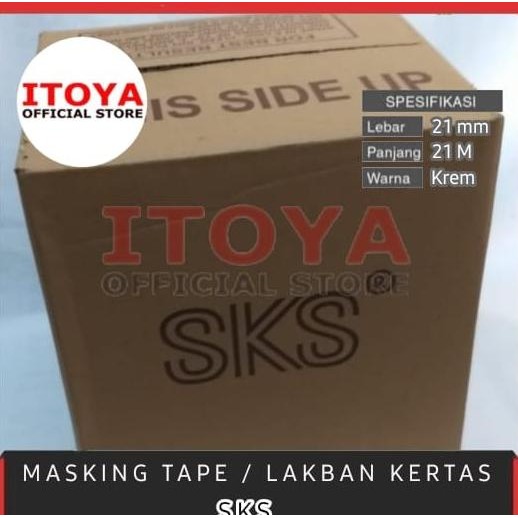 

TERLARIS - DUS /Masking Tape "SKS" 24 MM - Panjang 21 M Packing per pcs