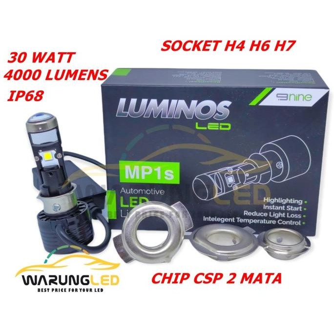 LAMPU LED MINI PROJECTOR MP1S 9NINE LUMINOS ORIGINAL SUPER TERANG