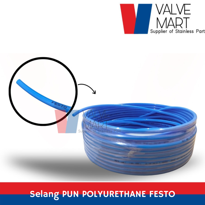 Selang Angin Festo Pneumatic Hose Plastic Tubing PUN 4 X 0,75-BL (PU)