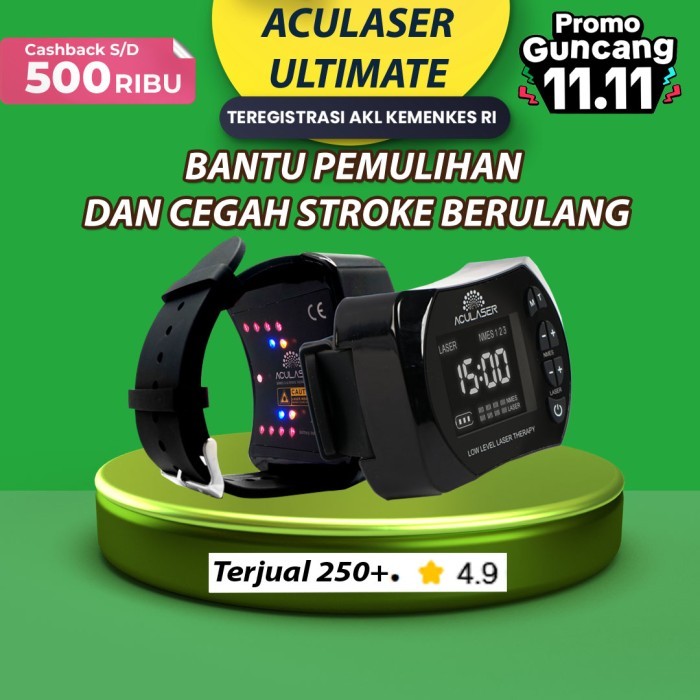 Terlaris Aculaser Ultimate 14 Titik Laser + Nmes Terapi Menurunkan Gula Darah