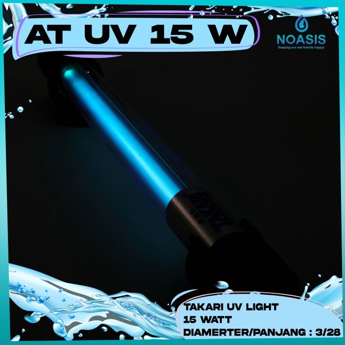 Ready Stock Lampu Uv Ultraviolet Aquarium Takari 15 Watt Aquascape Pembasmi Alga