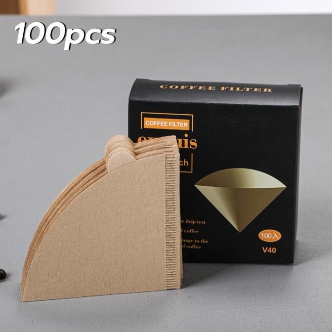 

Coffee Filter Cone Unbleached Natural Pulp Disposable Coffee Paper