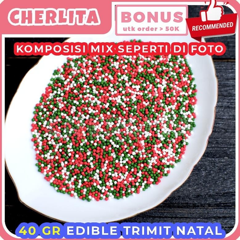 

Trimit Hiasan Kue Natal Sprinkles Springkel Edible Christmas Taburan