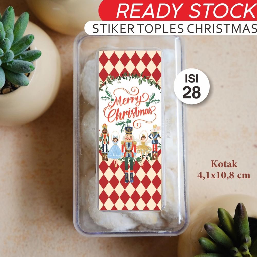 

Stiker Toples Natal | Stiker Christmas | Hampers Toples Kue Kering Stock