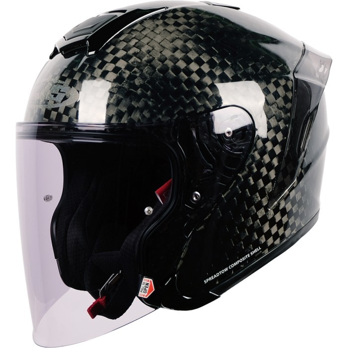 NJS KAIROZ CARBON SPREADTOW - Helm Half Face