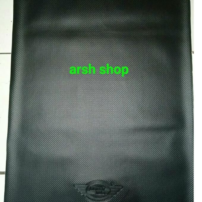 Kulit Jok Motor Mbtech Carbon Riders Polos Logo