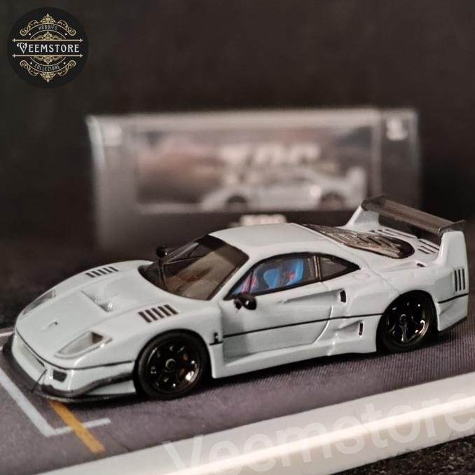 Die Cast 1:64 Ferrari LBWK F40 Matte Grey [TPC] with Stickers