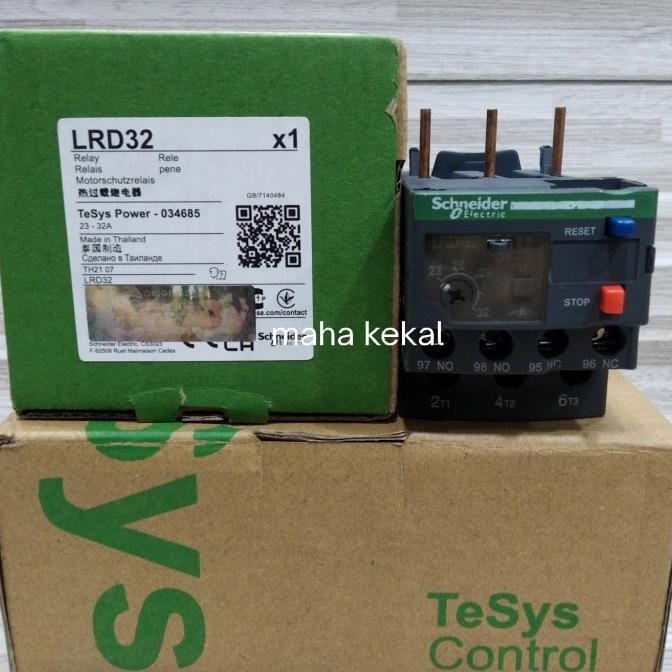 OVERLOAD KONTAKTOR SCHNEIDER LRD 32 23-32A/THERMAL OVERLOAD KONTAKTOR SCHNEIDER LRD32 1011T