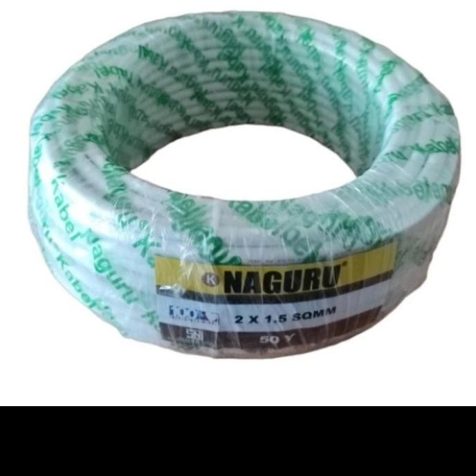 KABEL LISTRIK NYM NAGURU 2X1.5 50 Y 50 YARD ROLL / KABEL NYM 2X1.5 NAGURU 50 YARD 1111T