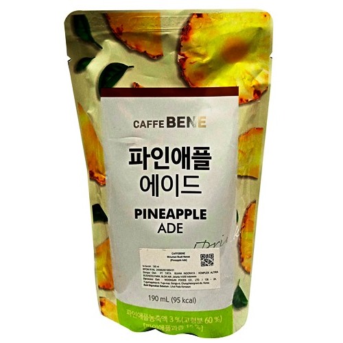 

S12756 JUICE CAFFE BENE PINE APPLE 190ML POUCH MAJU BERSAMA (20250429)