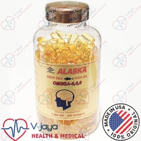 ALASKA Deep Sea Fish Oil Minyak Ikan Omega 3-6-9 EPA DHA