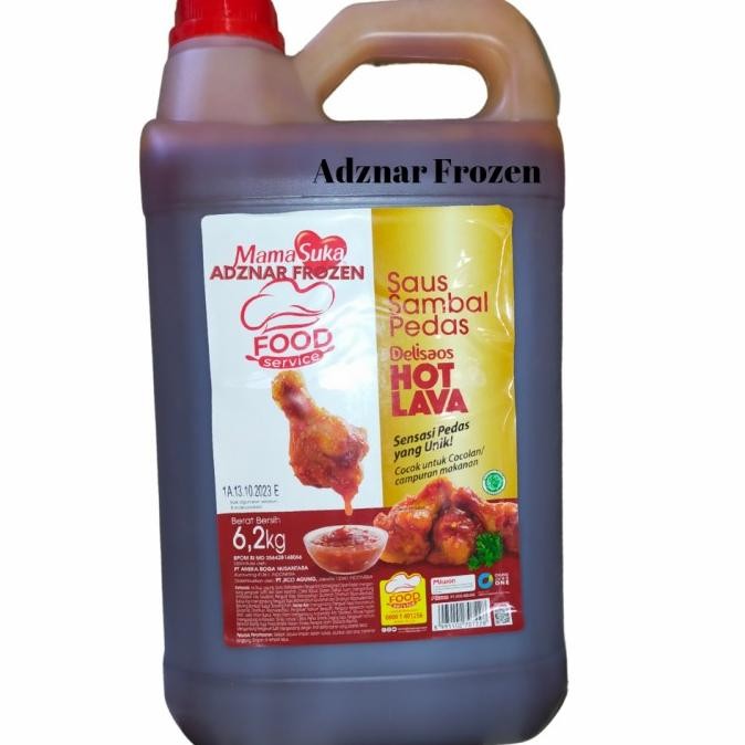 

sambal hot lava 6.2 kg