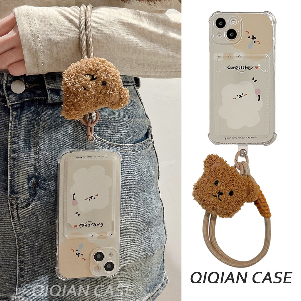 Lucu Coretan Fullcover Tali Pengikat Beruang Hardcase Redmi 13C Note 13 Pro Plus 5G Note 9 Pro Note 