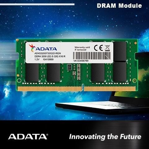 Adata Ddr4 32Gb 3200Mhz Ram Sodimm Single Channel  Ready