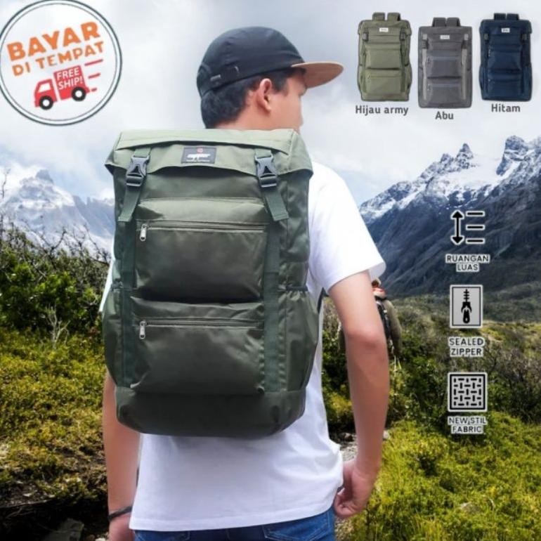 Daypack 40.Liter Tas Ransel Semi Carier Gunung Besar Pria Backpack Tas Ransel Hi Traveling Adventure