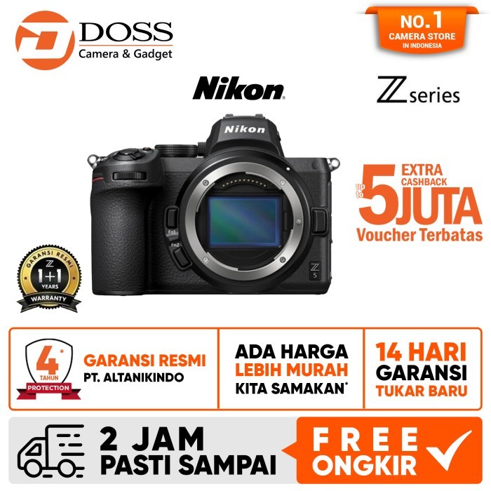 Nikon Z5 Body Only Kamera Mirrorless / Nikon Z5