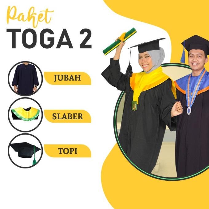 PAKET HEMAT TOGA WISUDA / ATRIBUT TOGA WISUDA/PERLENGKAPAN TOGA WISUDA