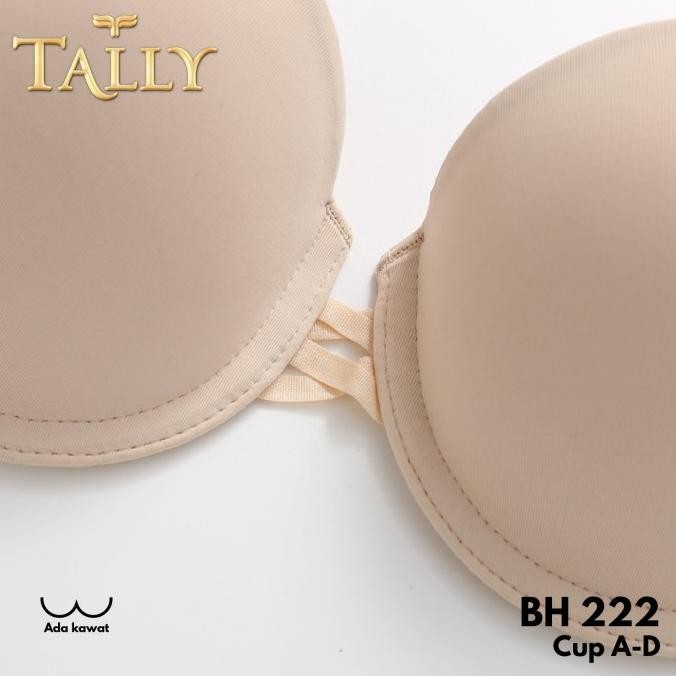 TALLY Bra Wanita Ada Kawat Busa Tebal Bahan Nilon PREMIUM CUP A - D Kait 1 Strapless Bra PUSH UP Kem