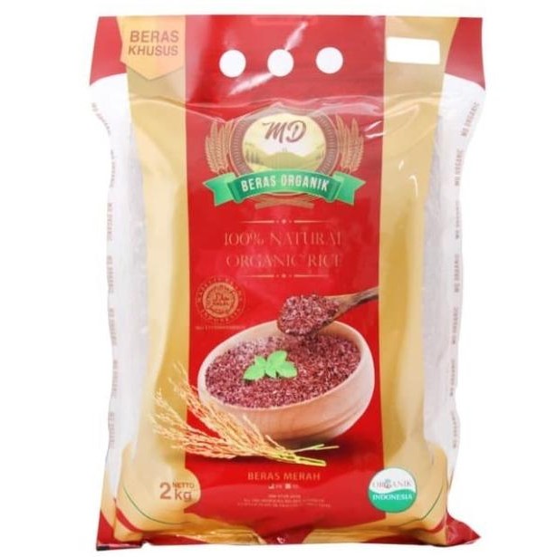 

Md Organic Red Rice Kupas Kulit - Beras Organik - Md Beras Merah 2Kg