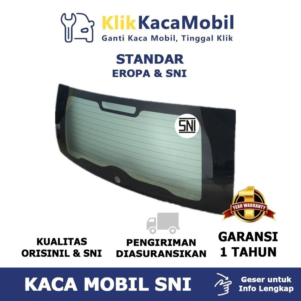 Kaca Belakang Kaca Mobil Chevrolet Aveo 08-11 T250 Lova SNI Bergaransi