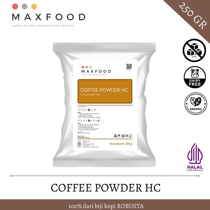 

MAXFOOD - Pure Coffee Powder HC / Bubuk Kopi Murni HC Robusta Tanpa Ampas 250 GR L21JA