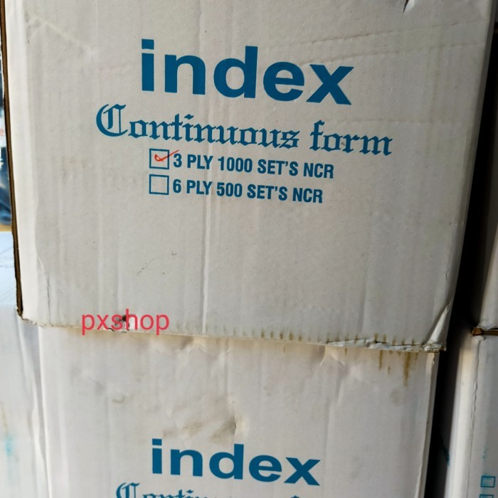 

Kertas Komputer Continous Form 9,5 x 11 - 3Ply Isi Full "INDEX