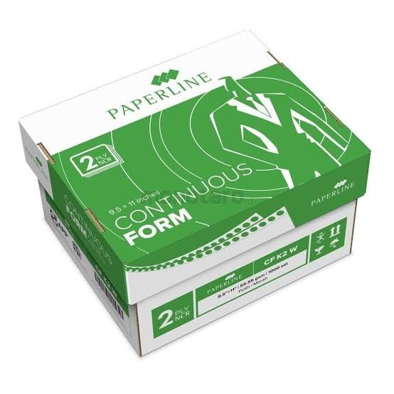 

Kertas continuous foam paperline 9.5 X 11" 2 PLY full ( K2)
