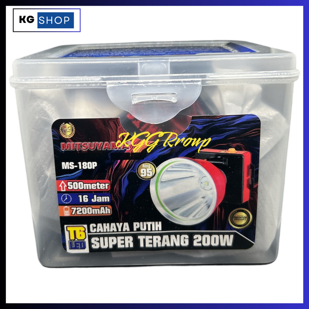 MITSUYAMA SENTER KEPALA MS 180P 200W HEADLAMP MS180 P PUTIH
