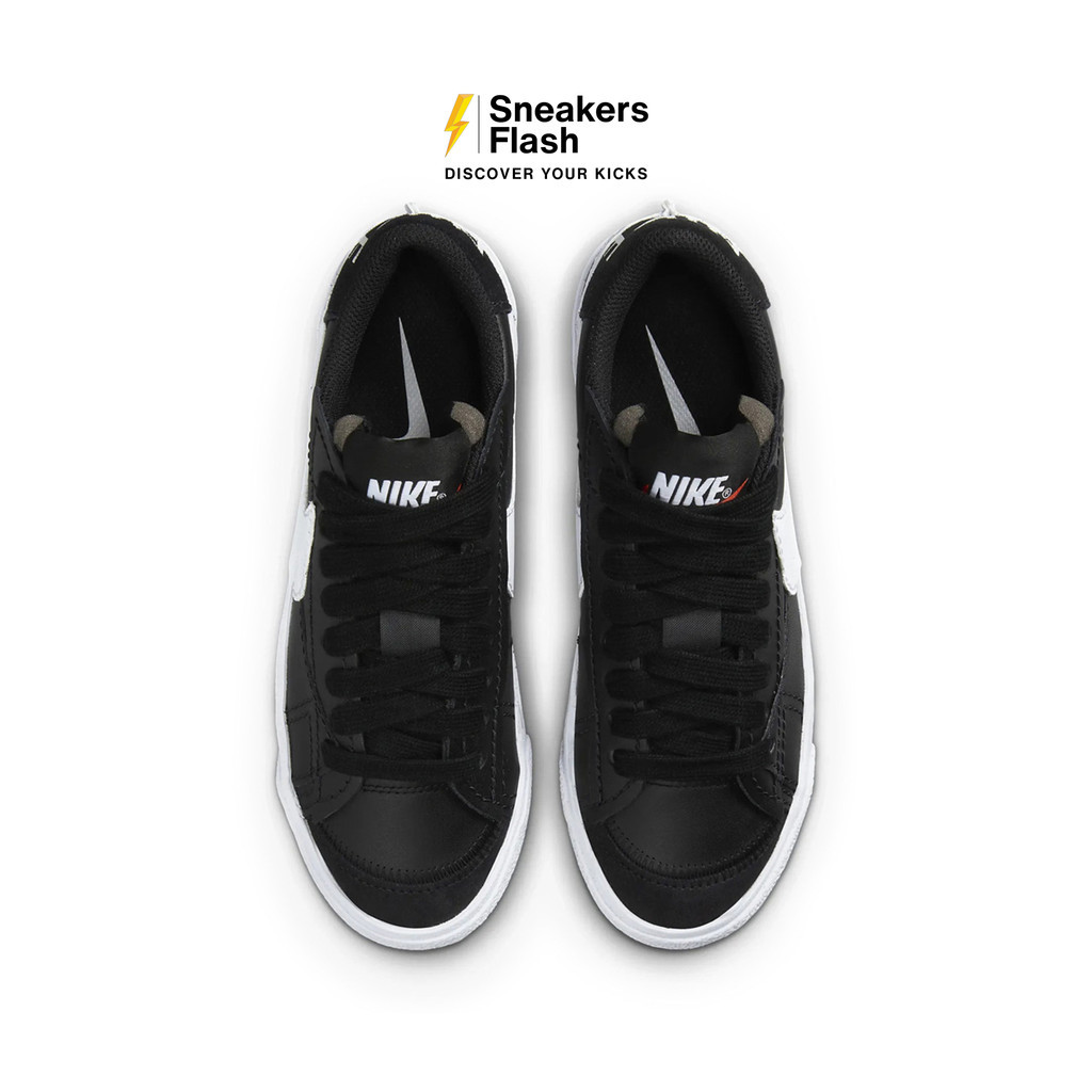 NIKE Blazer Low 77 Jumbo Black White Sail Sepatu Sneakers Wanita - DQ1470002 - Size 36.5