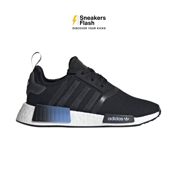 ADIDAS Nmd R1 Black Blue Dawn Sepatu Sneakers Wanita - HQ4247 - Size 37.3