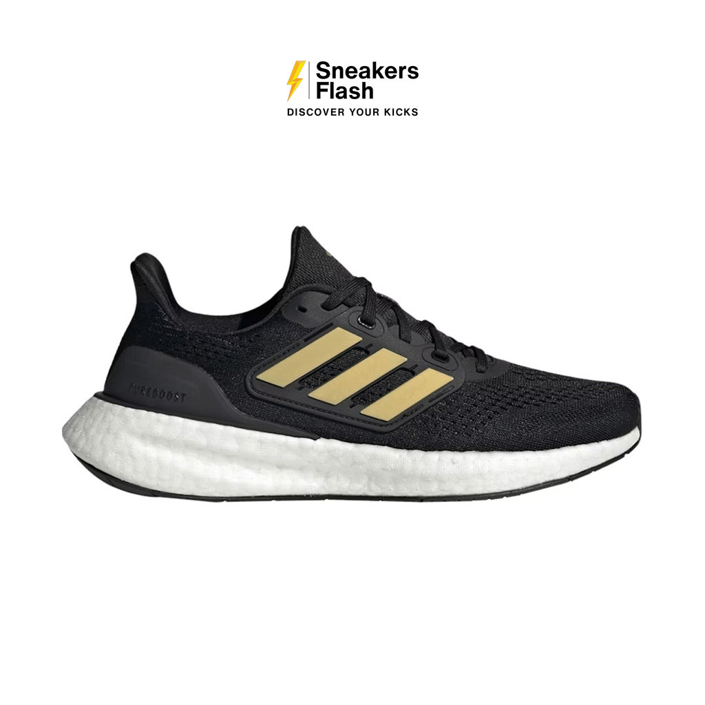 ADIDAS Pureboost 23 Black Gold Sepatu Lari Wanita - IF2391 - Size 37.3