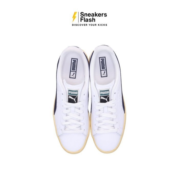 PUMA Clyde Vintage White Navy Sepatu Sneakers Pria - 39468701 - Size 44