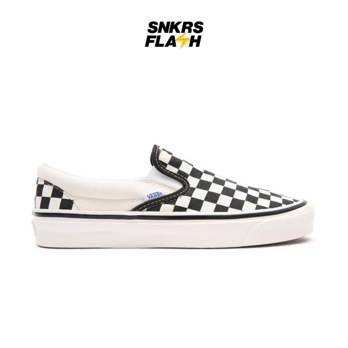 VANS Classic Slip-On 98 Dx Anaheim Factory Checkerboard Sepatu Sneakers Unisex - VN0A3JEXPU1 - Size 44.5