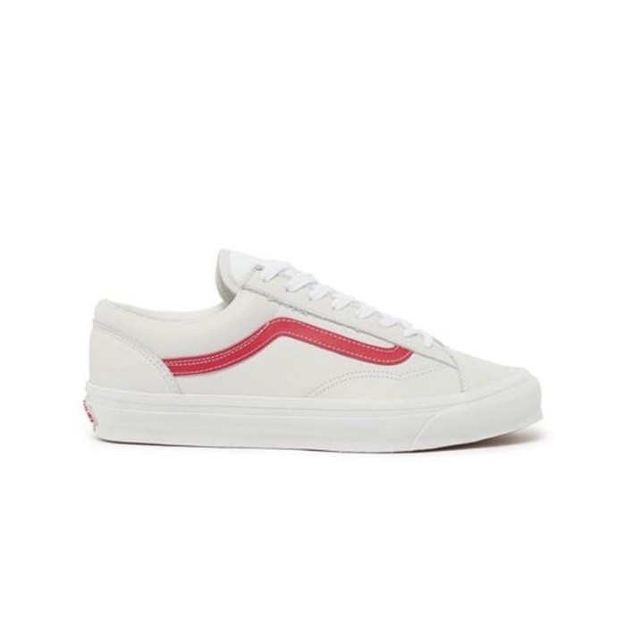 VANS Vault Og Style 36 Lx True White Red Sepatu Pria - VN0A4BVE21D - Size 44.5