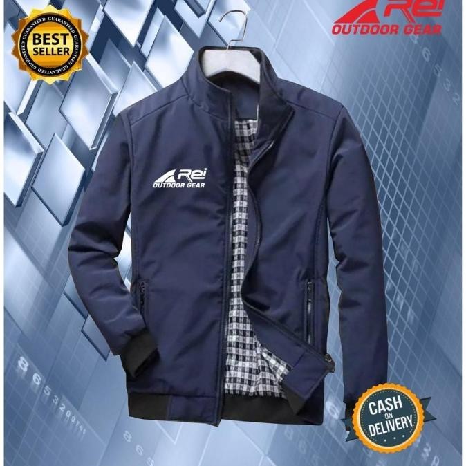 JAKET BOMBER KASUAL PREMIUM PARASUT SEMI ANTI AIR PRIA WANITA REI