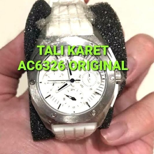TALI KARET JAM ALEXANDRE CHRISTIE AC6326 AC 6326 ORIGINAL STRAP RUBBER
