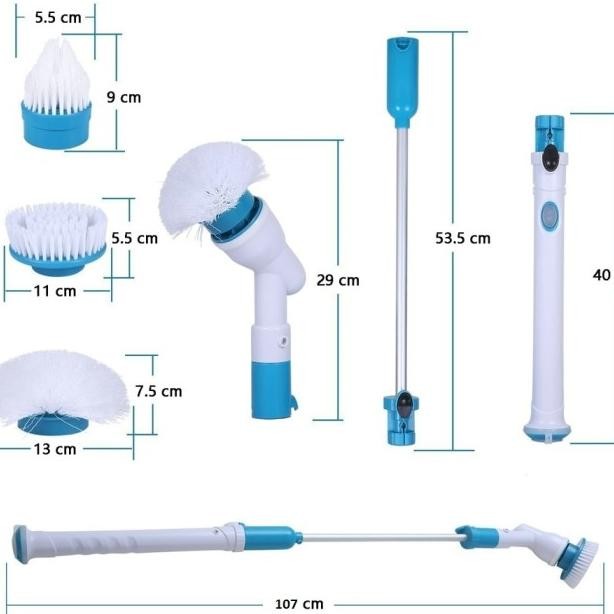 Sikat Toilet Elektrik Wc Sikat Lantai Tembok Kamar Mandi Serbaguna