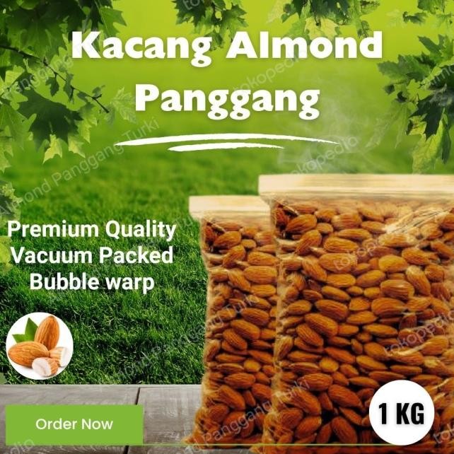 

Kacang Almond Panggang 1 Kg / Almond Panggang / Roasted Almond /