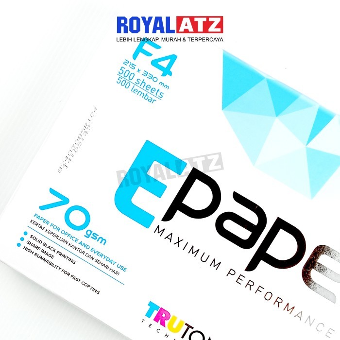 

Kertas Hvs / Kertas Print Fotocopy Ukuran F4 70 Gsm E Paper
