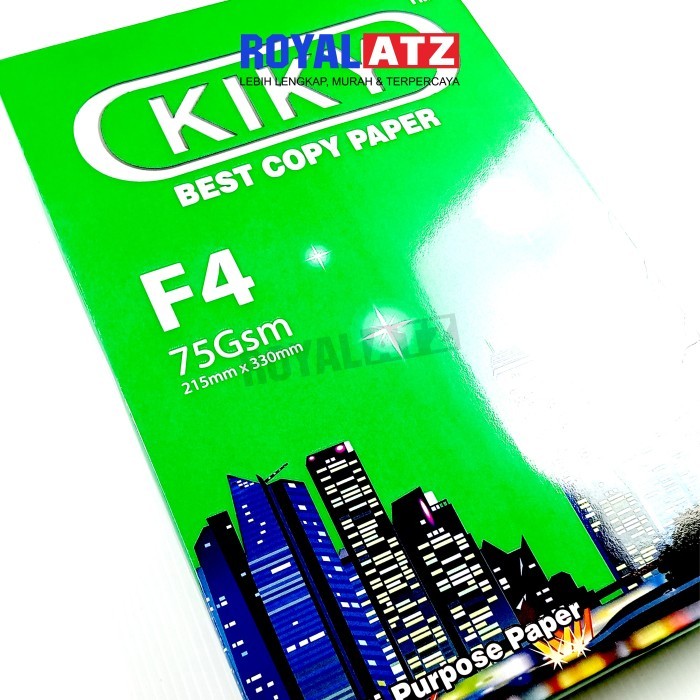 

Kertas Hvs / Kertas Print Fotocopy Ukuran F4 75 Gsm Kertas Copy Kiky