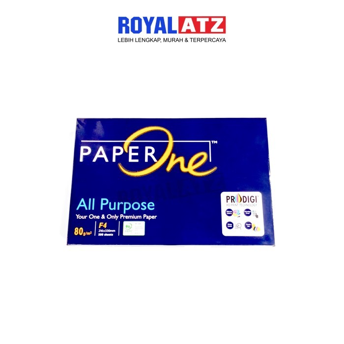 

Kertas Print / Kertas Hvs Serbaguna Ukuran F4 80 Gram PAPERONE Per Rim