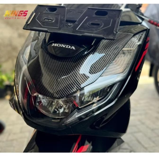 Cover Panel Dasi Tameng Depan Carbon Honda Pcx160 Pcx 160 Original