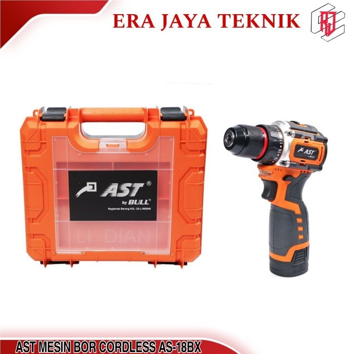AST Cordless Drill Bor Baterai 10mm AS-18BX