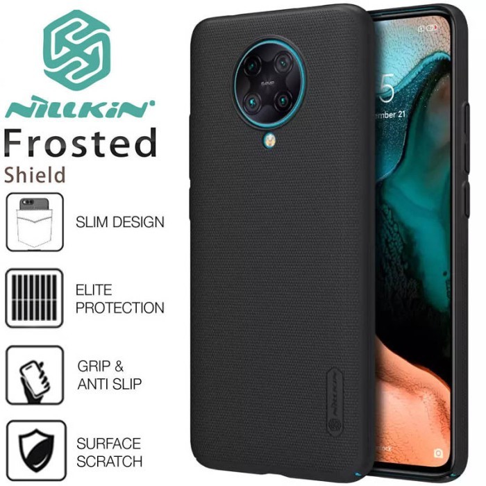 Nillkin Hard Case Xiaomi Poco F2 Pro - Frosted Shield Black Casing Ori