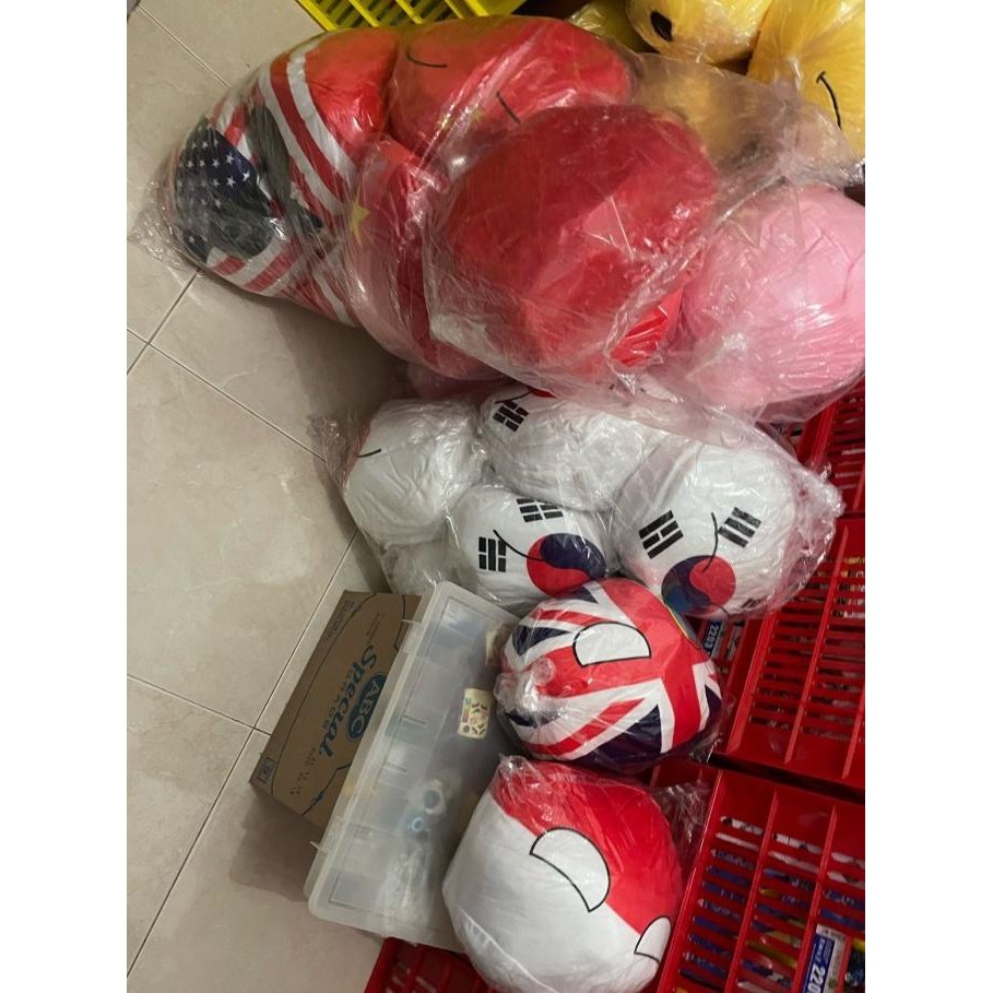 Boneka Bola Dunia Boneka Country ball Mini 30cm OCE Hadiah Ulang Tahun
