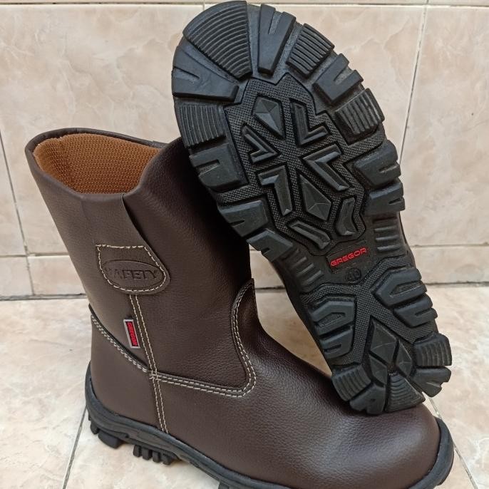 TERBARU - sepatu safety shoes king Gregor proyek ujung besi