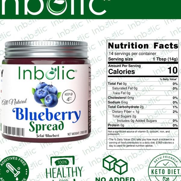 

Inbolic Sugar Free Blueberry Jam | Selai Bluberi Bebas Gula | Keto