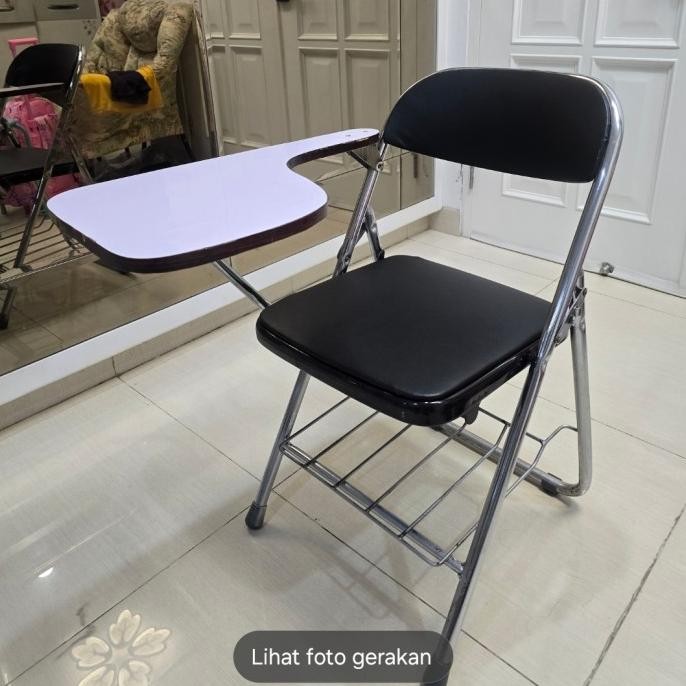 KURSI MEJA KULIAH BELAJAR LIPAT BESI MAHASISWA  ASLI ORIGINAL ORI CHITOSE LICENSED BY OSAKA JAPAN BA