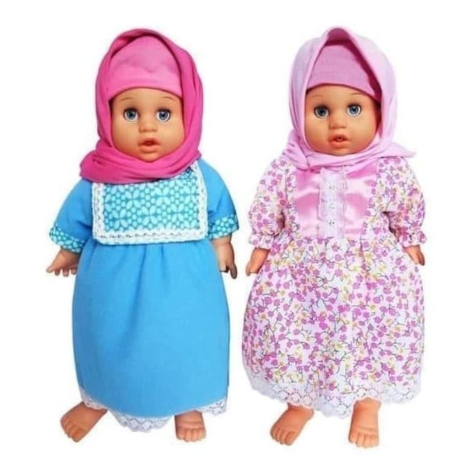 MAINAN ANAK BONEKA ANISA HIJAB PINTAR BISA DOA NGAJI NANGIS DLL