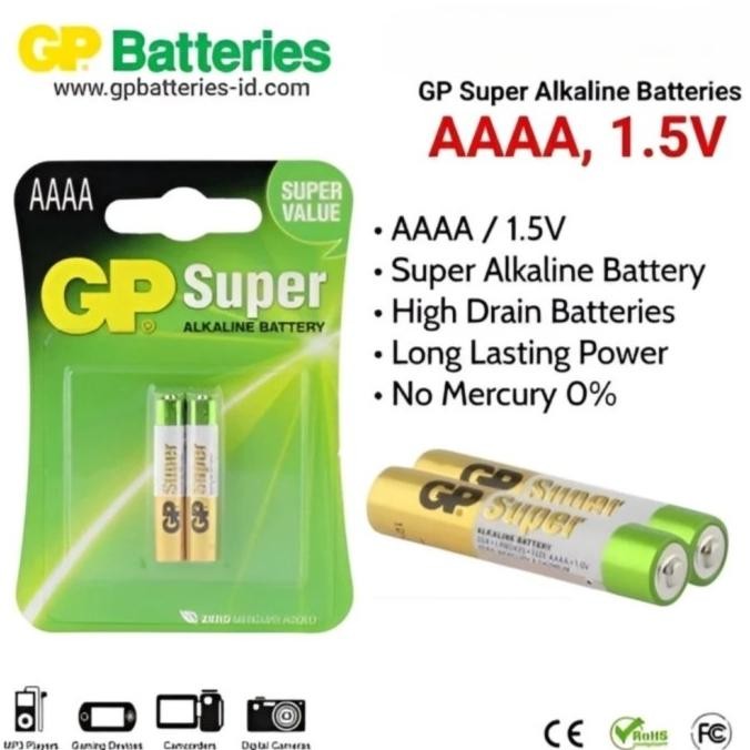 Baterai Alkaline GP AAAA 1.5 V